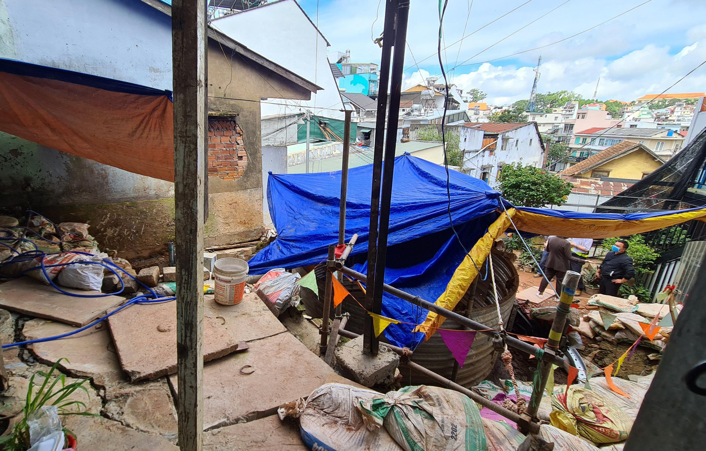 Khu vực triển khai dự án xử lý hiện tượng trụt nứt