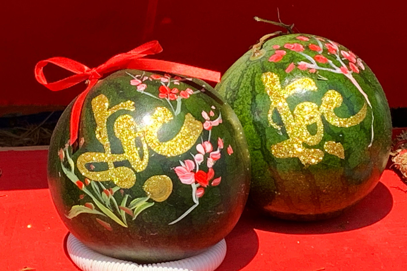 Những quả dưa đẹp có giá 28 ngàn đồng/kg Những quả dưa đẹp có giá 28 ngàn đồng/kg