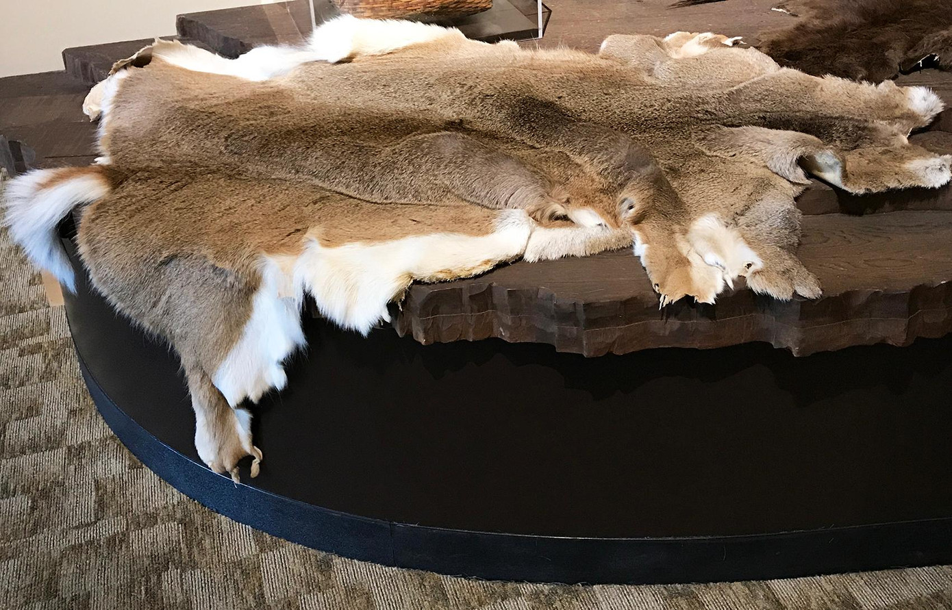 Da và lông thú là mặt hàng được ưa chuộng để trao đổi với người ngoài bộ lạc