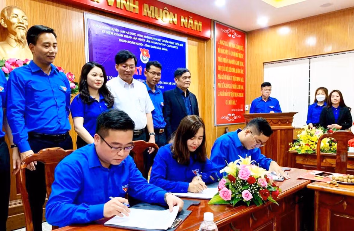 Ký kết kết nghĩa giữa một số Quận, Huyện Đoàn