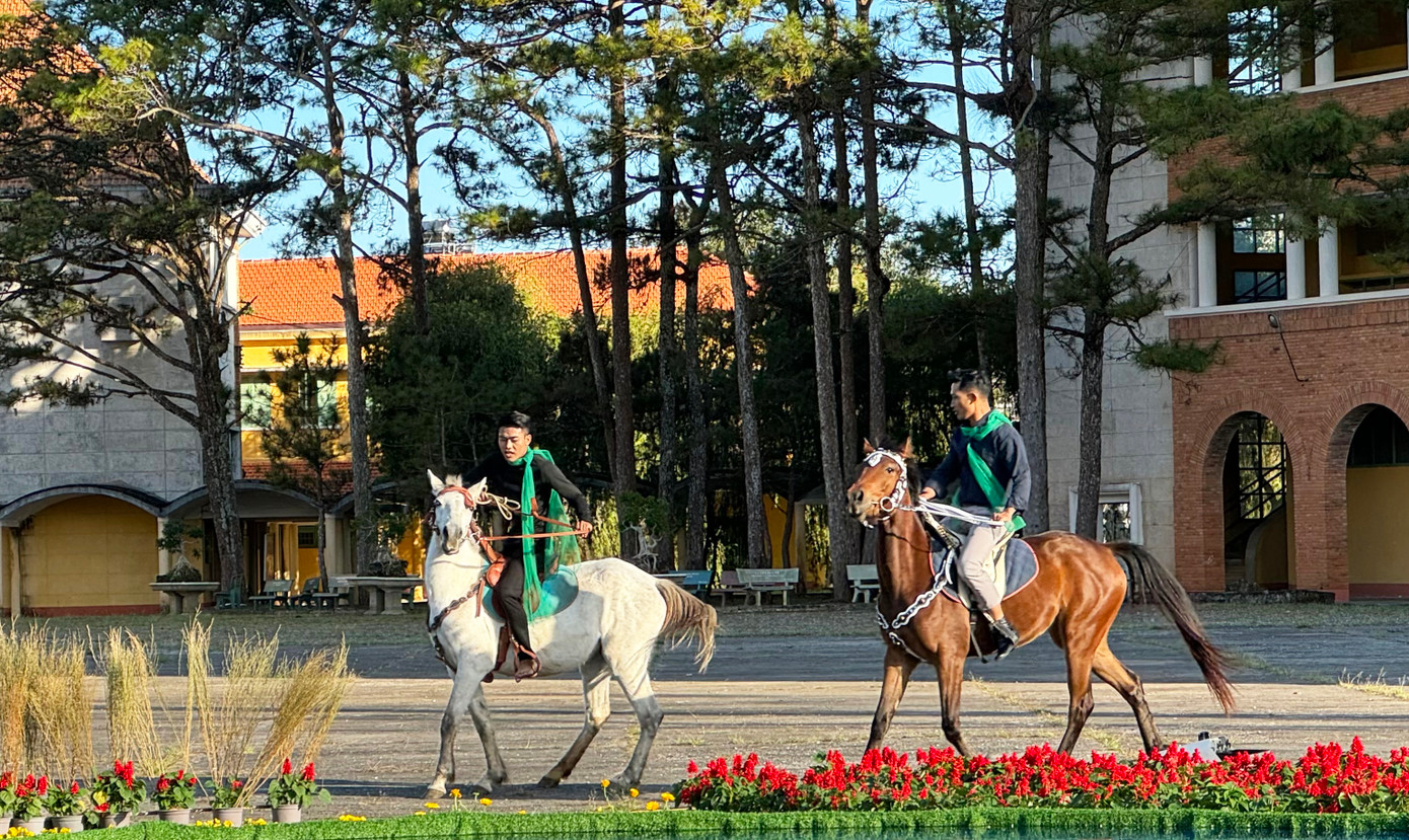 Cảnh quan thơ mộng của trường Cao đẳng Đà Lạt.