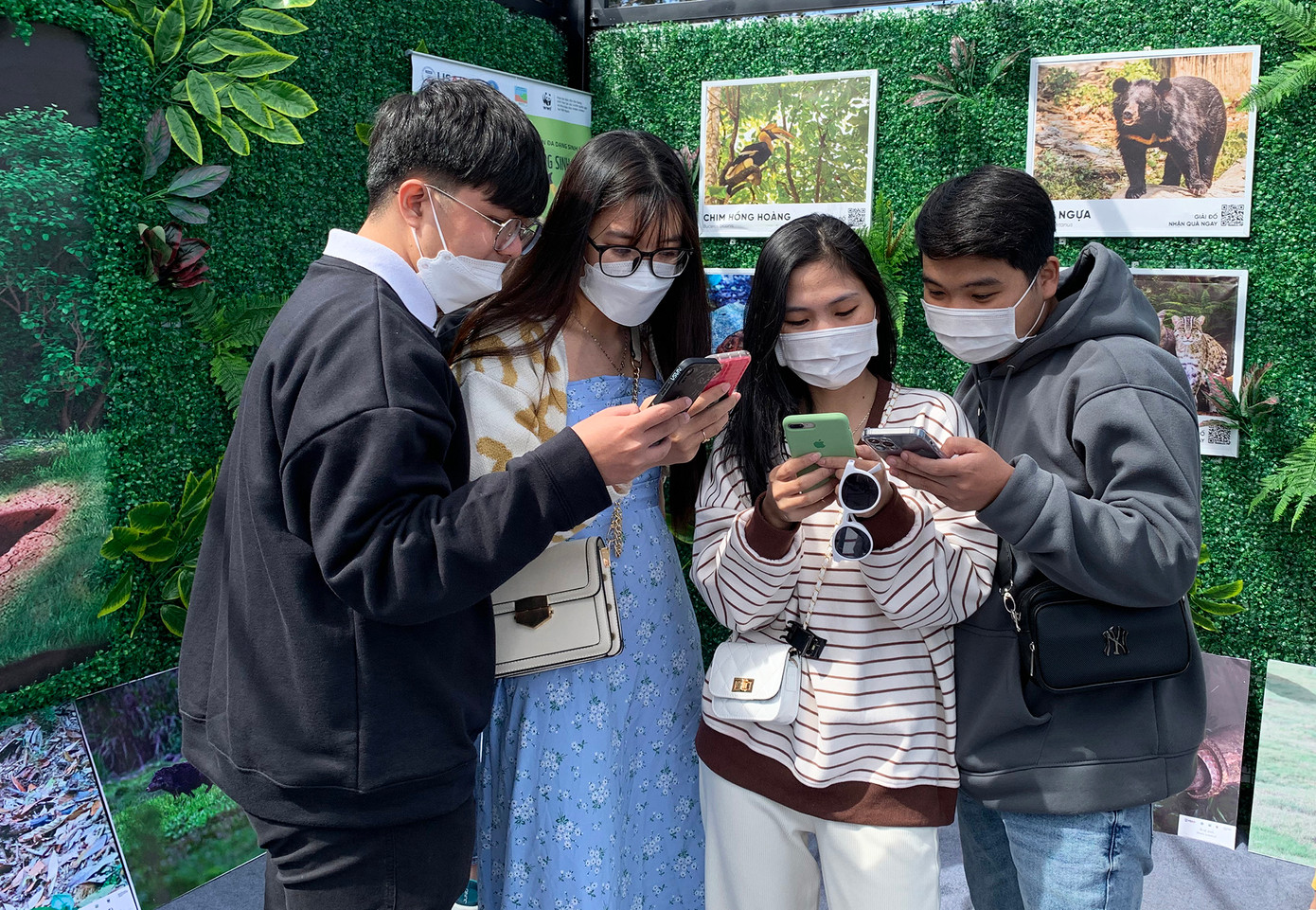 Các bạn trẻ hào hứng giải đáp các bộ câu hỏi về động vật hoang dã