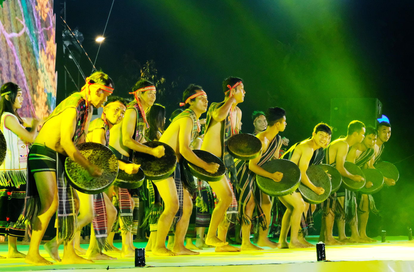 Một đội cồng chiêng ở Bảo Lộc