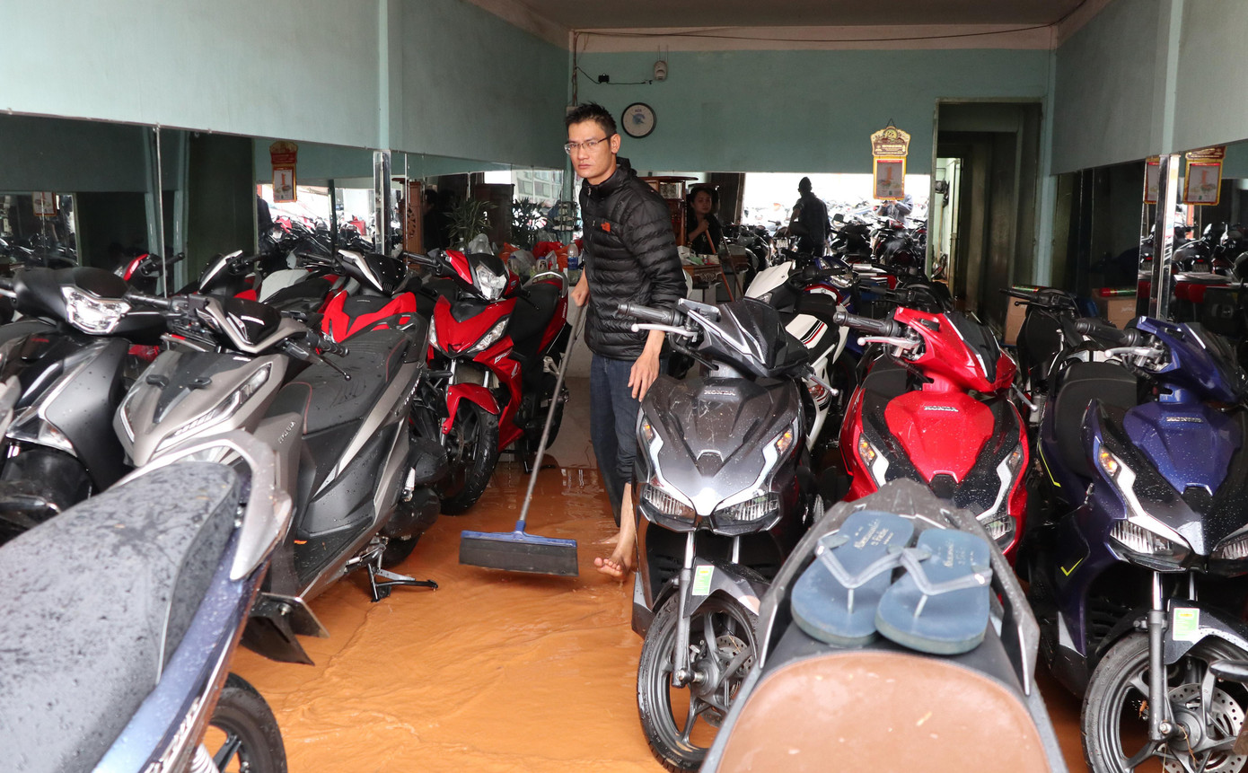 Ngập lụt ở khu dân cư