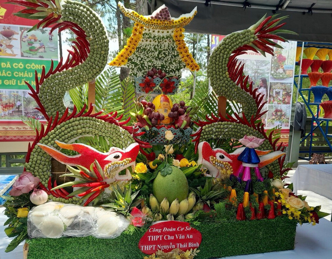 Lễ vật dâng cúng các vua Hùng.