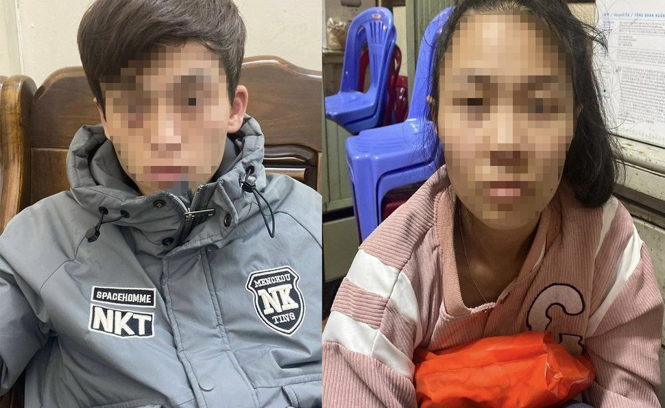 T.H.Th và N.P.H.A tại cơ quan công an