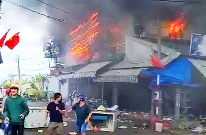 Hiện trường vụ cháy