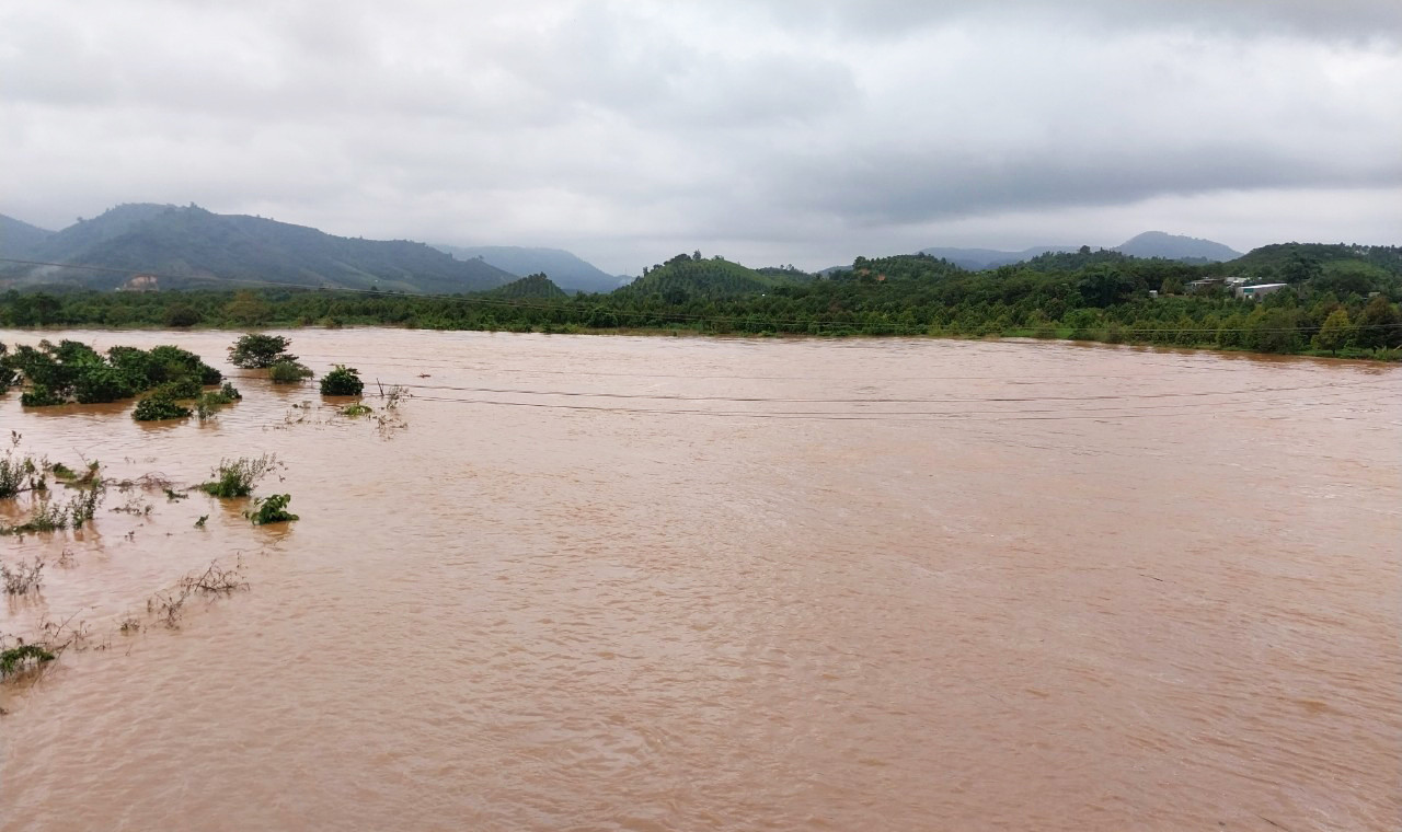 Nước lũ dâng cao nhấn chìm các khu vườn Nước lũ dâng cao nhấn chìm các khu vườn