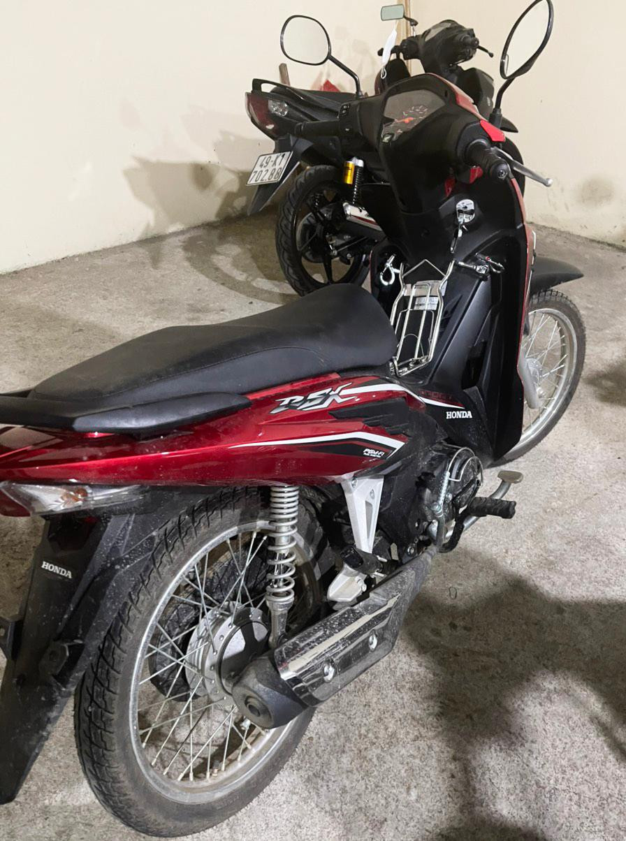 Chiếc xe máy tang vật