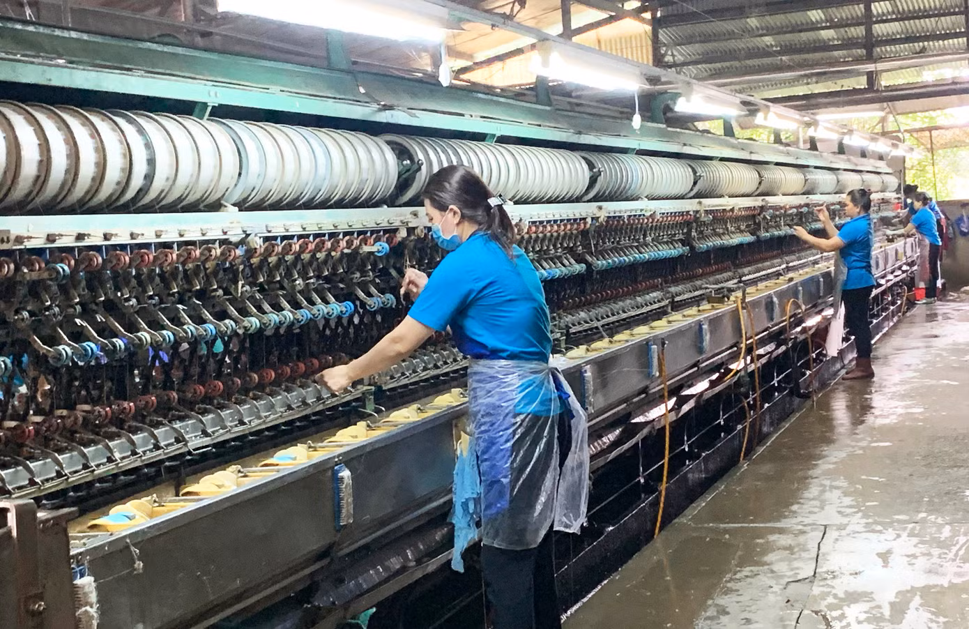 Cơ sở ươm tơ giải quyết đầu ra cho kén tằm Cơ sở ươm tơ giải quyết đầu ra cho kén tằm