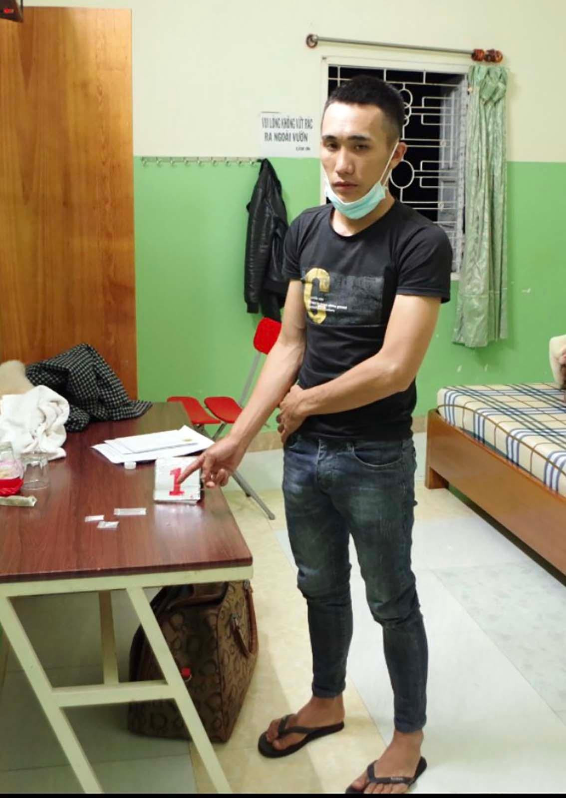 Đỗ Mạnh Cường tại hiện trường Đỗ Mạnh Cường tại hiện trường