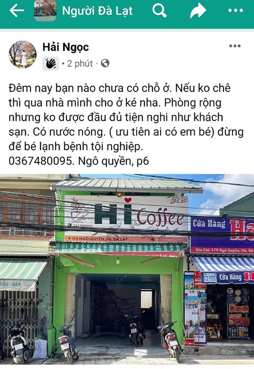 Một tài khoản facebook đăng ảnh nhà mình và mời du khách đến ở Một tài khoản facebook đăng ảnh nhà mình và mời du khách đến ở