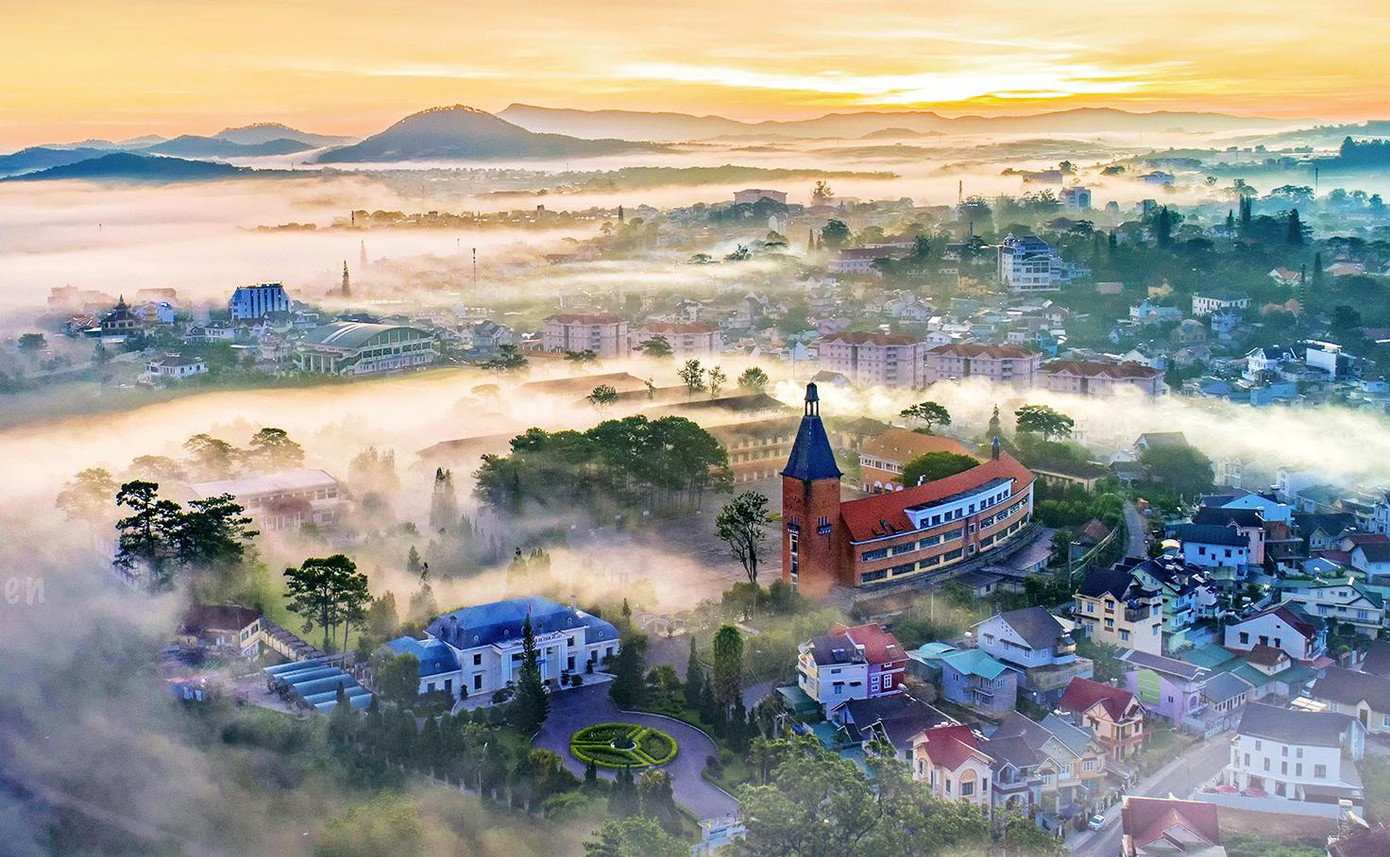 Toàn cảnh trường Cao đẳng sư phạm Đà Lạt. Ảnh: Quang Anh