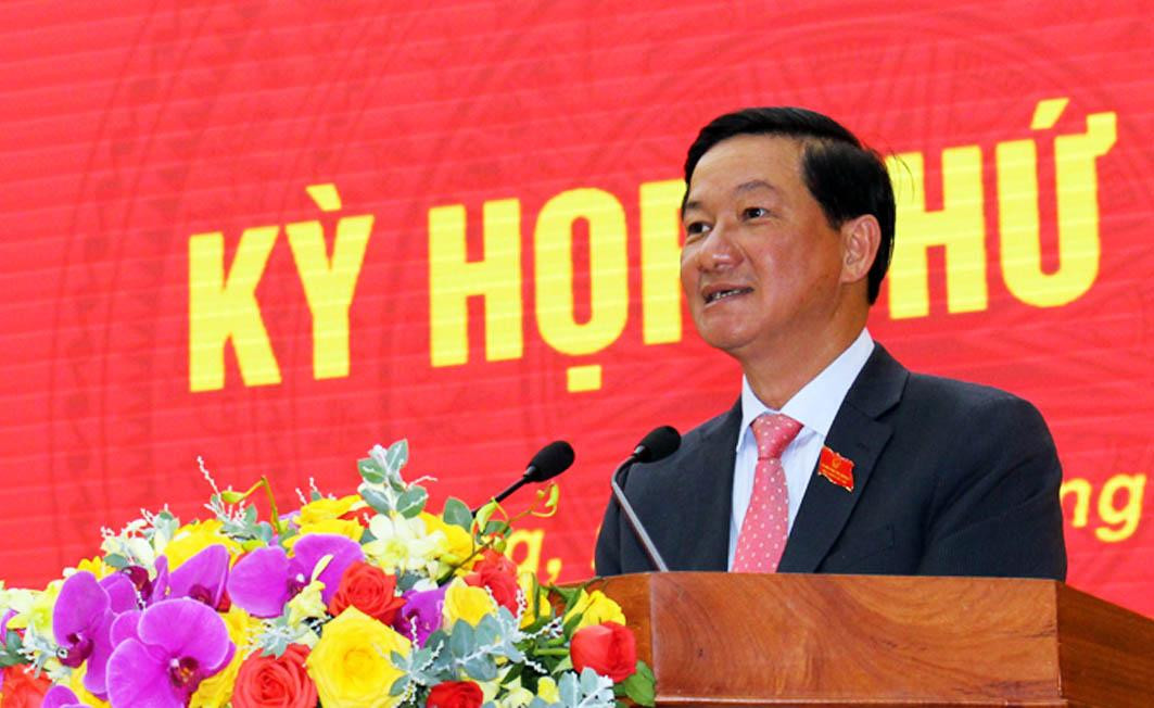 Ông Trần Đức Quận phát biểu tại kỳ họp Ông Trần Đức Quận phát biểu tại kỳ họp