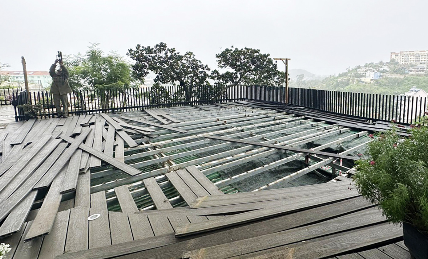 Tháo dỡ công trình xây dựng không phép của Cty TNHH Malakai