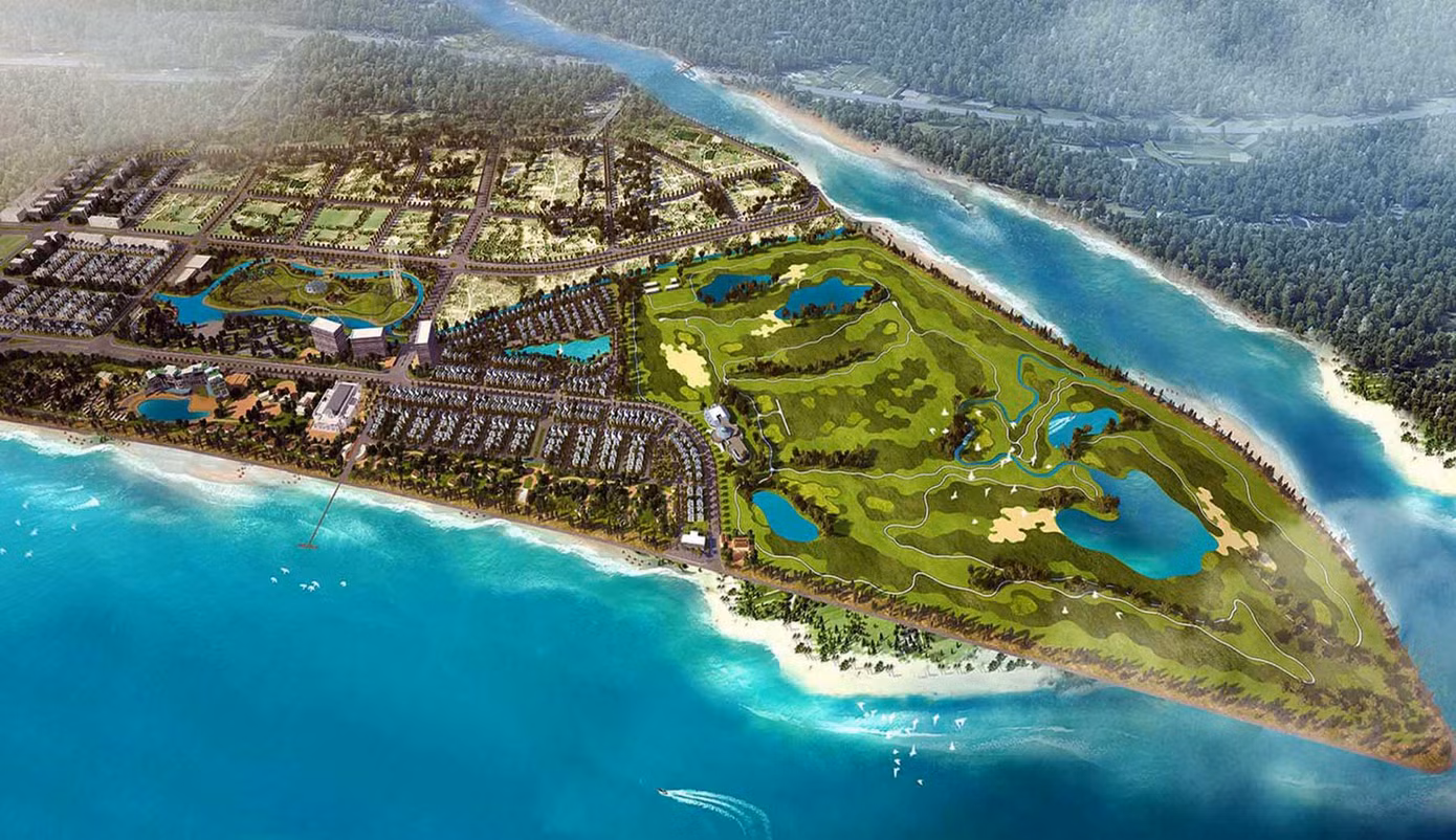 Phối cảnh dự án Khu đô thị thương mại, du lịch nghỉ dưỡng Đại Ninh đầu tư trên diện tích 3.595 ha, trong đó 1.306 ha đất quy hoạch lâm nghiệp. Phối cảnh dự án Khu đô thị thương mại, du lịch nghỉ dưỡng Đại Ninh đầu tư trên diện tích 3.595 ha, trong đó 1.306 ha đất quy hoạch lâm nghiệp.