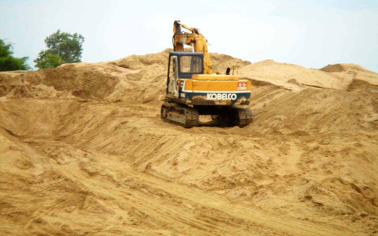 Một vụ vi phạm về khai thác cát ở Lâm Đồng