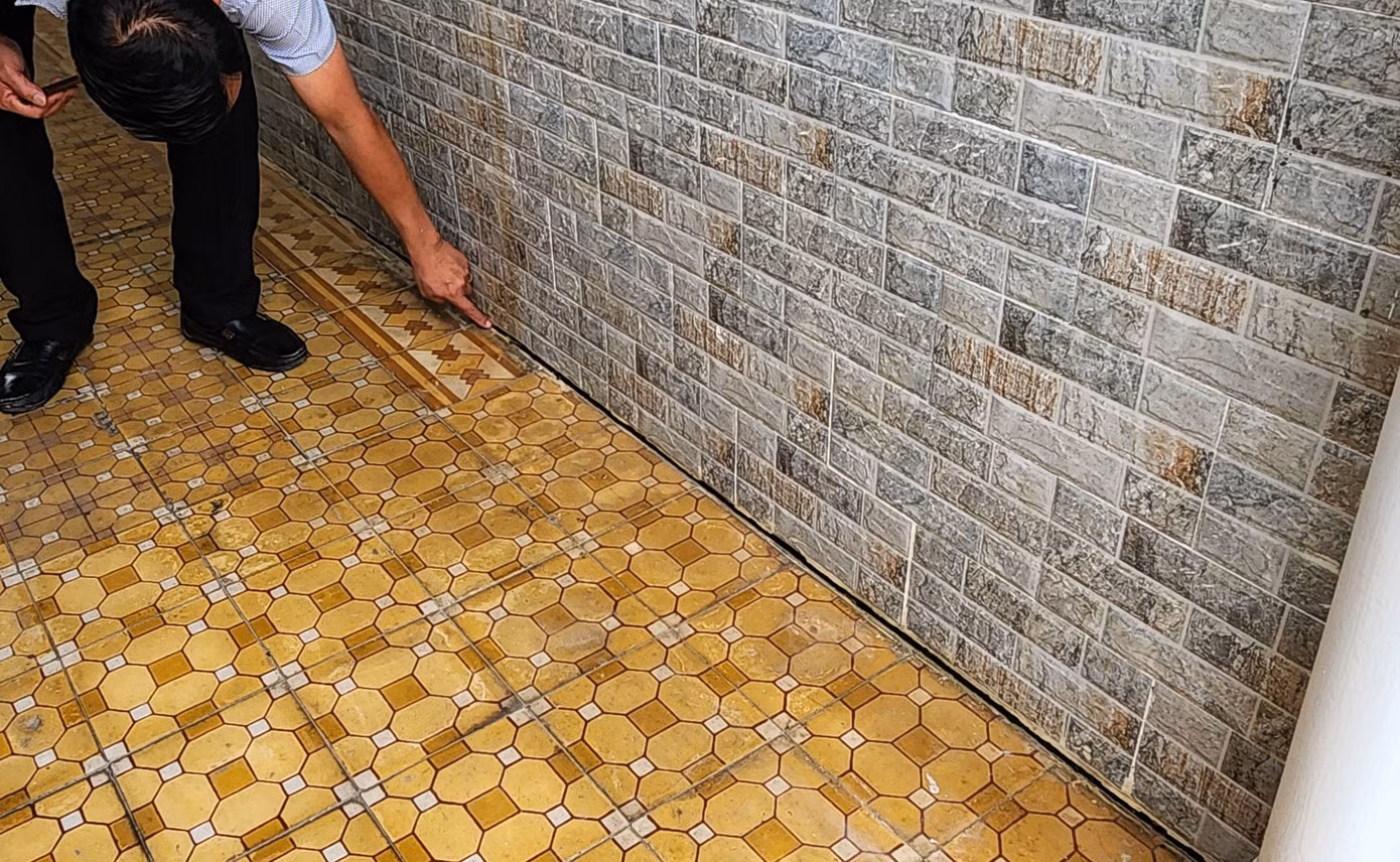 Vết nứt dài trong các căn hộ Vết nứt dài trong các căn hộ