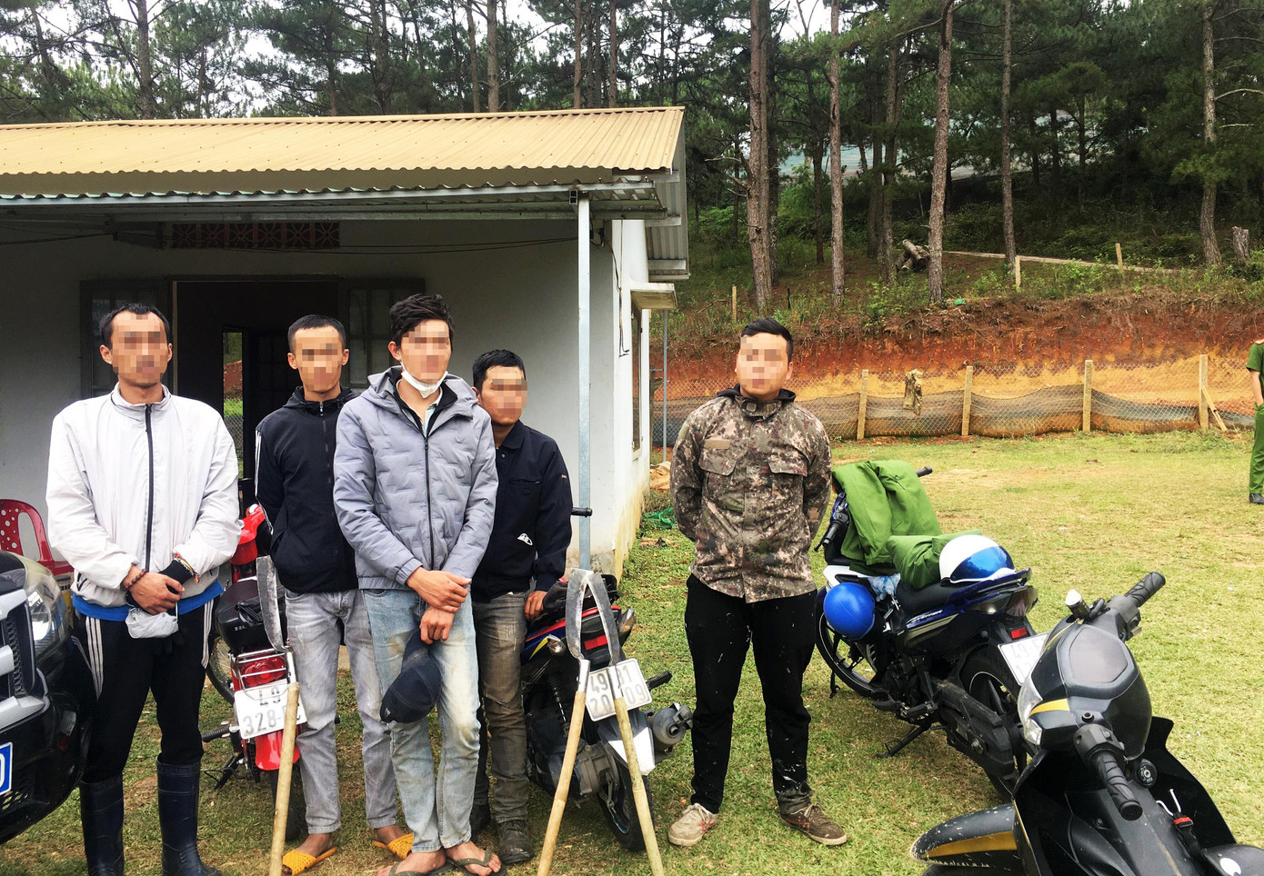 5 đối tượng phá rừng bị bắt quả tang