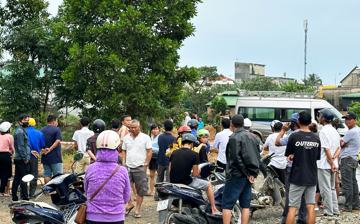 Khu vực người dân phát hiện ông T. tử vong Khu vực người dân phát hiện ông T. tử vong