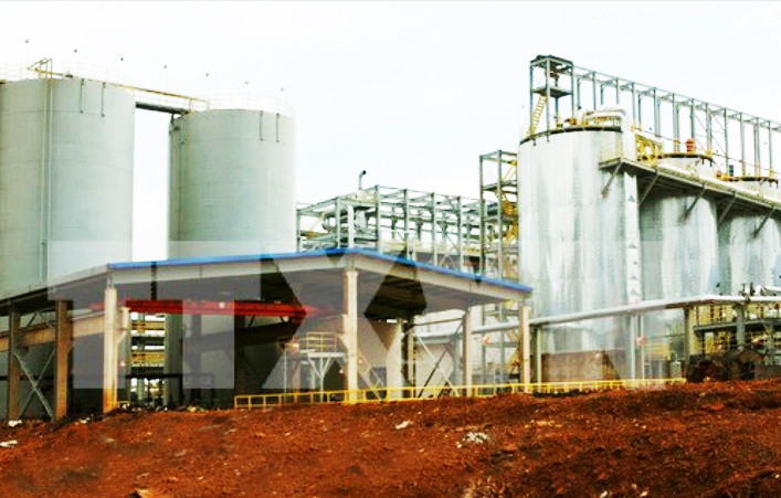 Hệ thống bê tông chứa quặng tại tổ hợp bô xít nhôm