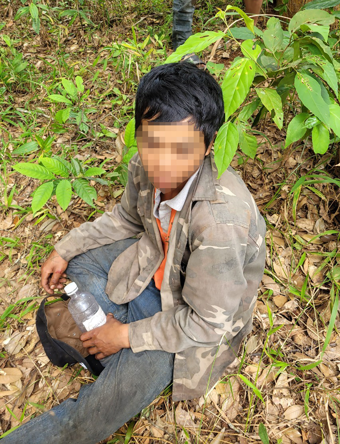 K'Đ bị lực lượng chức năng bắt tại hiện trường