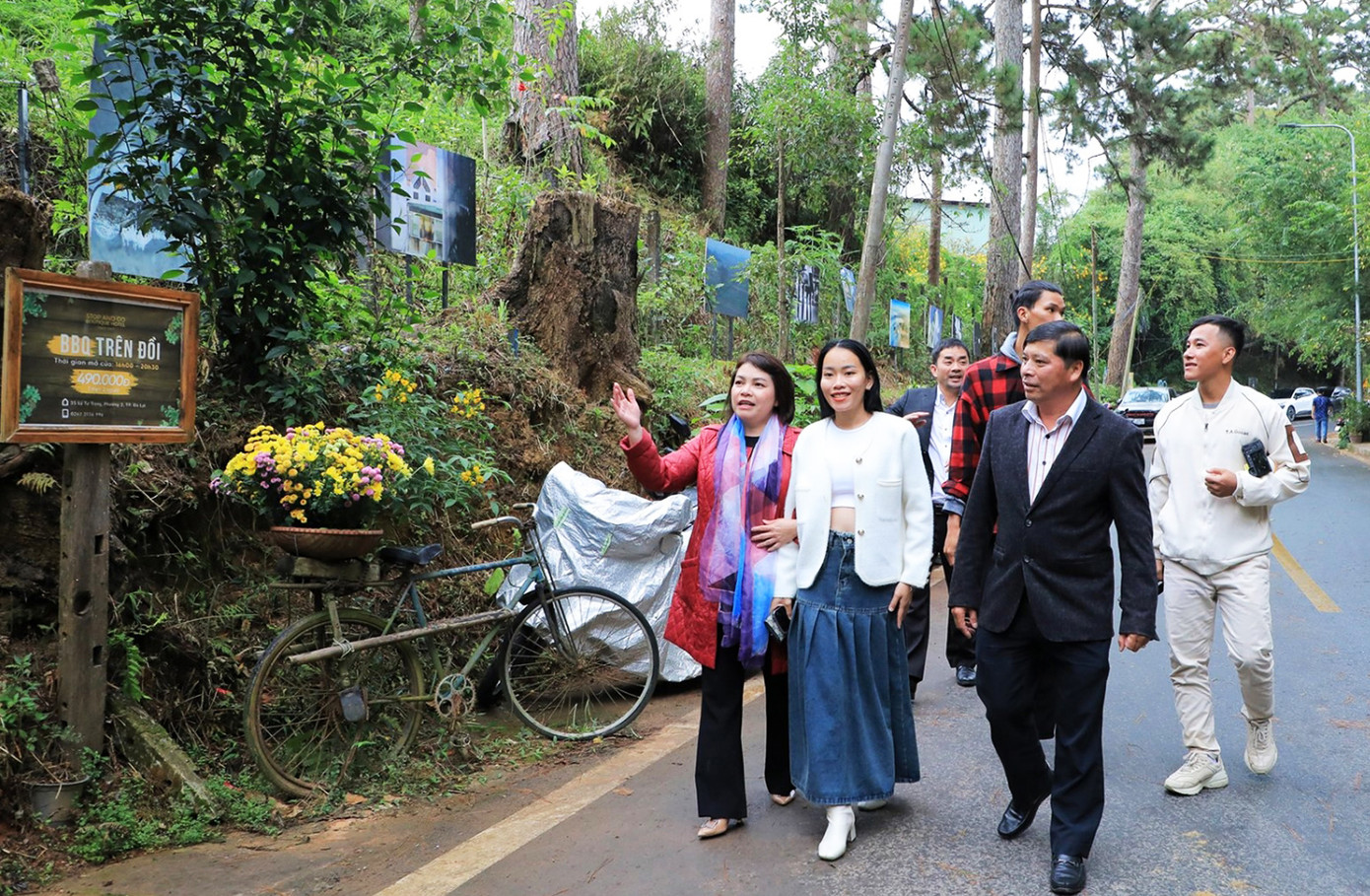 Cung đường nghệ thuật được triển khai trên đường Lý Tự Trọng.