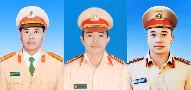 3 cán bộ chiến sĩ CSGT trên đèo Bảo Lộc được truy thăng quân hàm