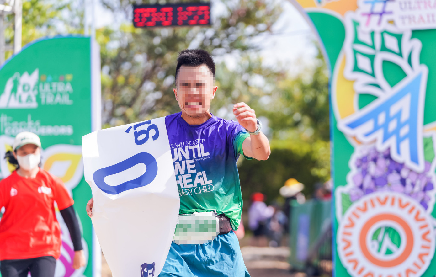 VĐV bị xóa thành tích về nhất cự ly 25km nam. Ảnh: Dalat Ultra Trail