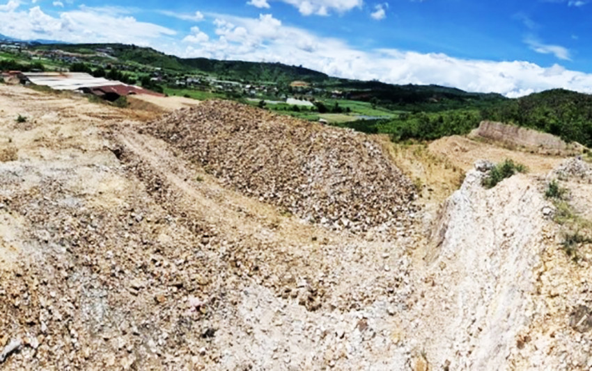 Một khu vực khai thác khoáng sản có vi phạm đã bị UBND tỉnh Lâm Đồng xử phạt