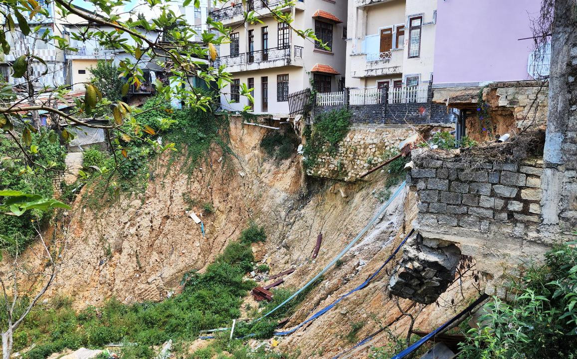 Nơi xảy ra sự cố sạt lở đất