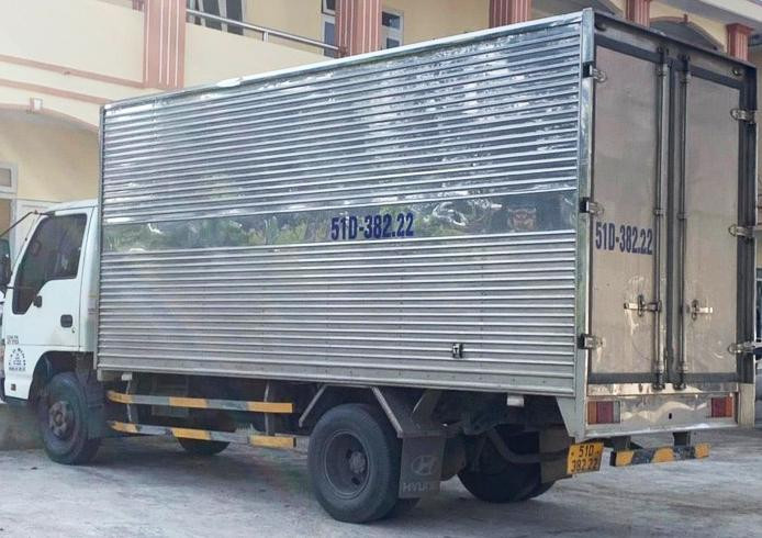 Chiếc ô tô đang bị tạm giữ