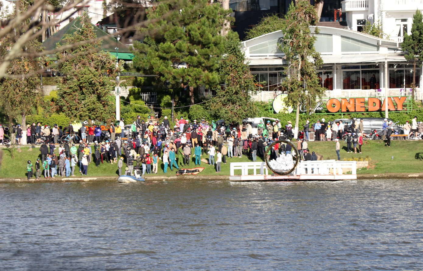 Khu vực phát hiện thi thể ông M.