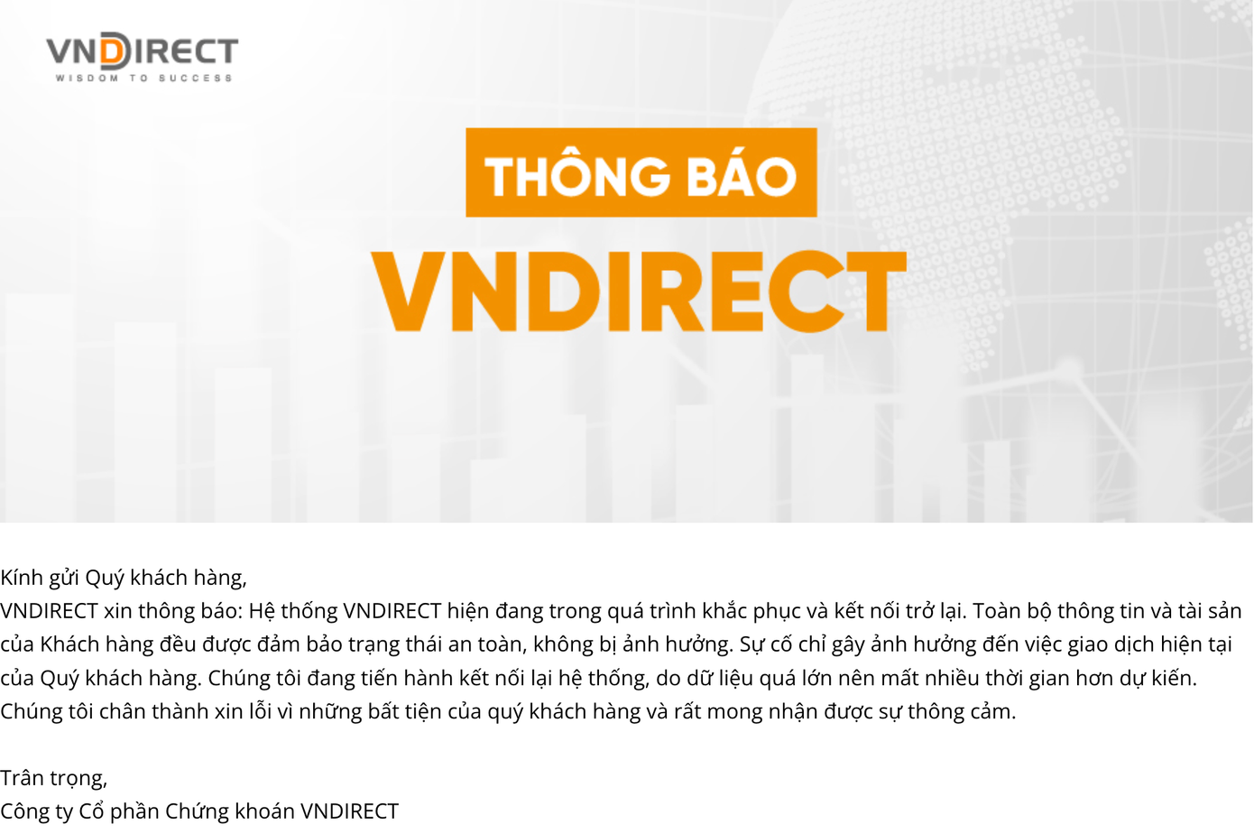 Sáng 27/3, hệ thống của VNDirect vẫn chưa thể truy cập sau 4 ngày xảy ra sự cố. Sáng 27/3, hệ thống của VNDirect vẫn chưa thể truy cập sau 4 ngày xảy ra sự cố.