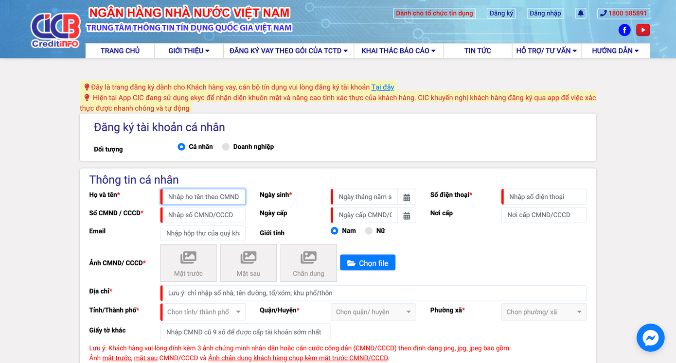 Website Trung tâm CIC. Website Trung tâm CIC.