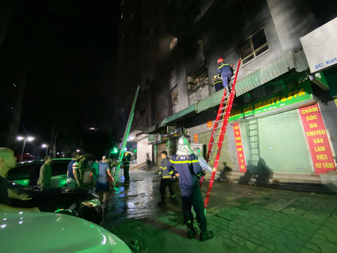 Hiện trường vụ cháy. Ảnh: Đ.T Hiện trường vụ cháy. Ảnh: Đ.T