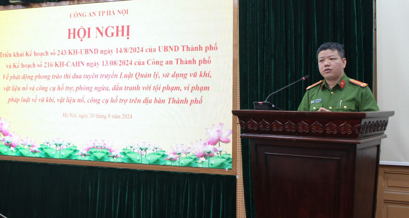 Trung tá Nguyễn Thành Lâm – Trưởng phòng Cảnh sát Quản lý hành chính về trật tự xã hội.