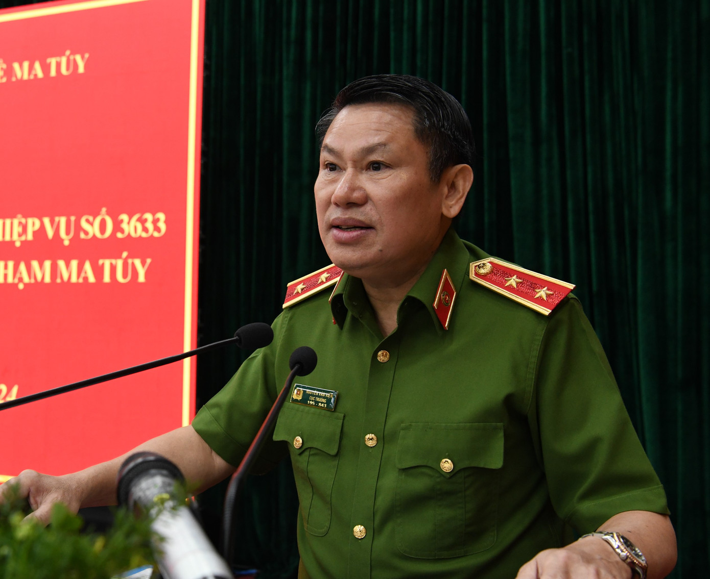 Trung tướng Nguyễn Văn Viện - Cục trưởng Cục Cảnh sát điều tra tội phạm về ma túy.