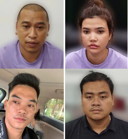 Các đối tượng bị bắt giữ. Ảnh CACC