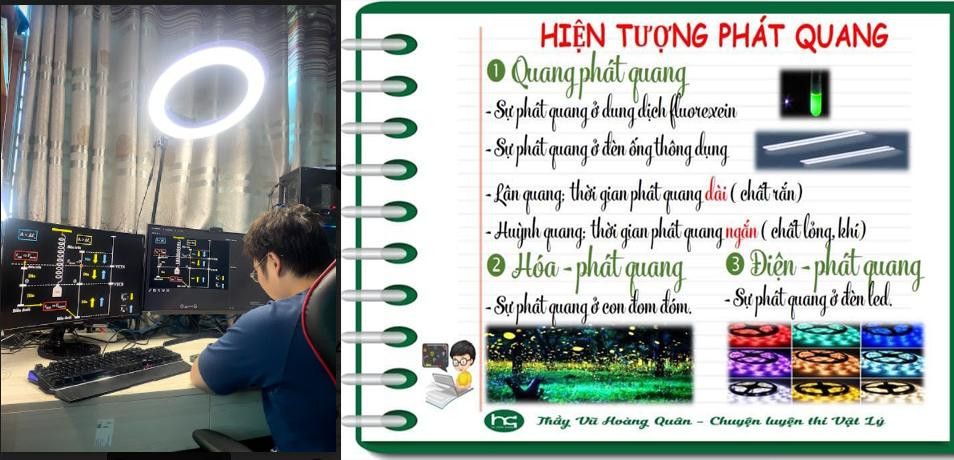 Để giúp học trò học online môn Vật Lý đạt hiệu quả, Vũ Hoàng Quân luôn cố gắng chuẩn bị máy móc, thiết bị chỉn chu và chất lượng nhất.