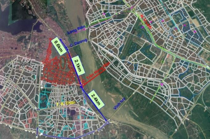 Vị trí của cầu Trần Hưng Đạo dự kiến sẽ nằm giữa cầu Chương Dương và cầu Vĩnh Tuy. Vị trí của cầu Trần Hưng Đạo dự kiến sẽ nằm giữa cầu Chương Dương và cầu Vĩnh Tuy.