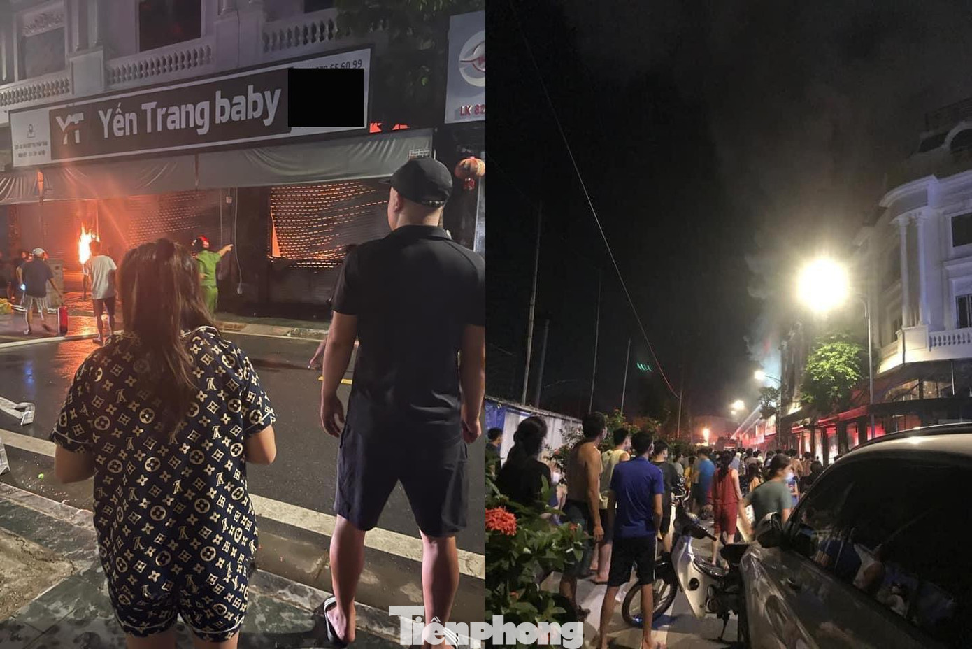 Vụ cháy khiến những người dân xung quanh không khỏi hốt hoảng và tập trung quan sát tình hình mặc dù đang trong thời gian giãn cách xã hội.