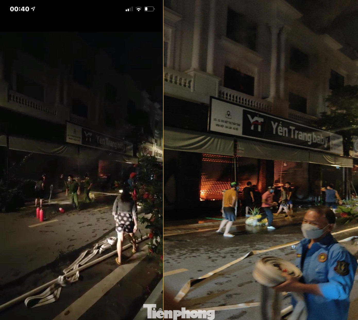 Cũng theo anh Tài, sau khi đám cháy bốc lên lực lượng PCCC đã nhanh chóng có mặt tại hiện trường để thực hiện công tác dập lửa. Tuy nhiên, do bên trong nhà là vải vóc dễ cháy nên phải mất gần 1 tiếng thì ngọn lửa mới được khống chế hoàn toàn.