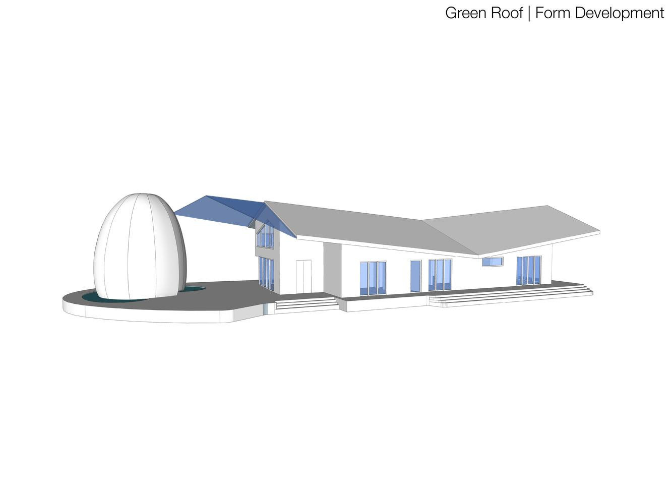 Điểm đặc biệt của ngôi nhà là phần mái bằng nhôm bên trên là thảm thực vật xanh tốt để bảo vệ và giúp ngôi nhà luôn mát mẻ. Để trợ lực cho phần mái này, dưới lớp mái nhôm là hệ thống cột, kèo vô cùng vững chắc.