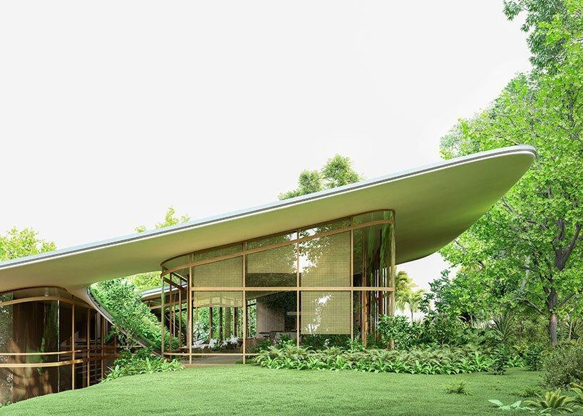 Nếu nhìn từ xa đây là một ngôi nhà dài và thấp, tuy nhiên khi khám phá, bạn sẽ đi từ bất ngờ này đến ngạc nhiên khác. Cha đẻ của ngôi nhà là kiến trúc sư Victor Ortiz thiết kế ngôi nhà thành 3 cấp độ theo độ dốc của cảnh quan. Trong đó cấp đầu tiên đóng vai trò là lối vào và tổ chức các không gian xã hội: Phòng khách, bếp, phòng ăn và dãy phòng cho khách.