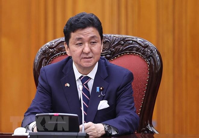 Bộ trưởng Quốc phòng Nhật Bản Kishi Nobuo phát biểu. (Ảnh: Dương Giang/TTXVN) Bộ trưởng Quốc phòng Nhật Bản Kishi Nobuo phát biểu. (Ảnh: Dương Giang/TTXVN)