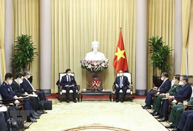 Quang cảnh buổi tiếp. (Ảnh: Thống Nhất/TTXVN)