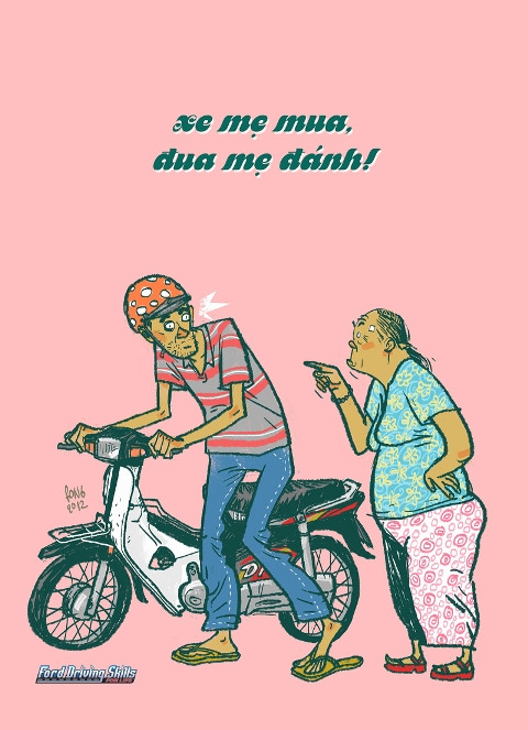 Xe mẹ mua, đua mẹ đánh