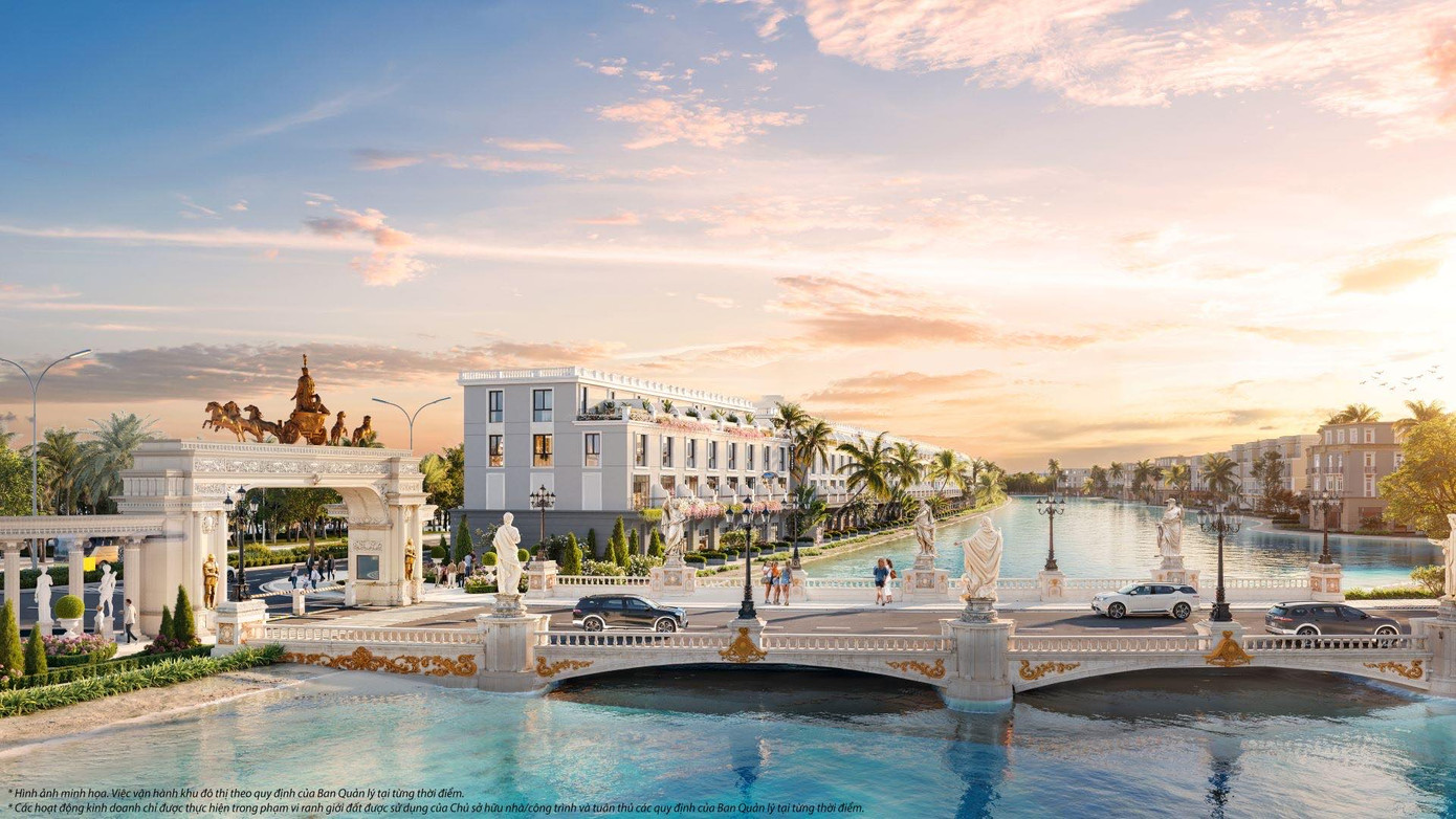 Tầm view triệu đô với sông xanh trước mặt, biển mặn sau nhà tại phân khu Hoàng Gia trên đảo Vũ Yên.