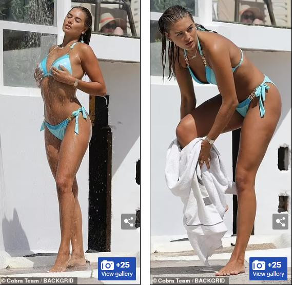 Cùng gương mặt xinh đẹp và body gợi cảm, Arabella Chi được nhiều nhãn hàng thời trang săn đón.